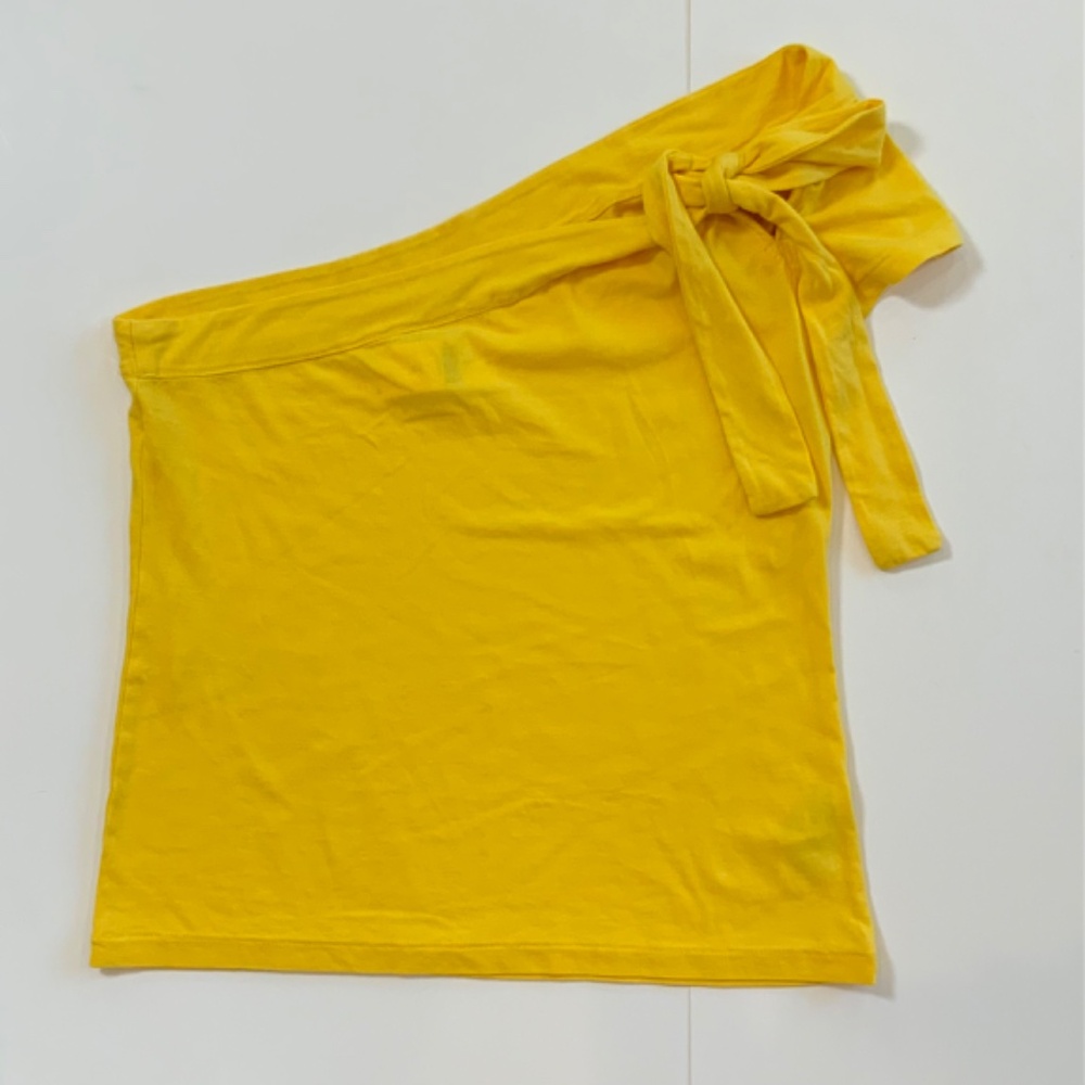Anthropologie Maeve One-Shoulder Bow Top - Picture 8 of 16